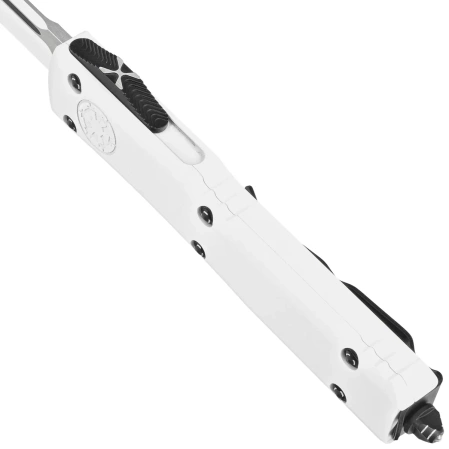 Microtech Ultratech S/E OTF Knife Storm Trooper Signature White Aluminum, White M390 by Tony Marfione (121-1STD)