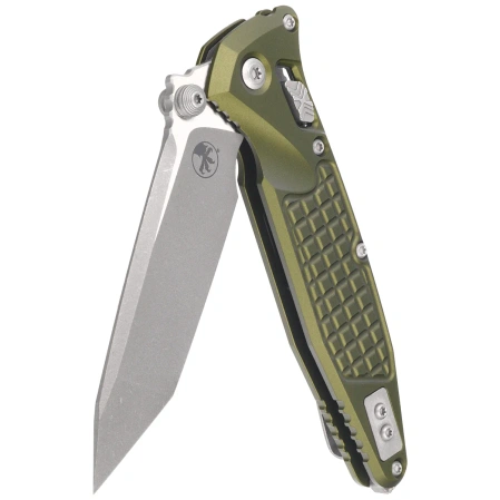 Microtech Socom Ram-Lok T/E Knife OD Green Frag Aluminum, Apocalyptic M390MK by Tony Marfione (161RL-10APFROD)