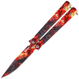 Martinez Albainox Balisong Knife 3D Design Steel, 3D Design 3Cr13Mov (02273)