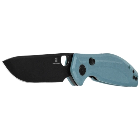 Nóż składany Bestechman Angry Owl Grey G10, Black PVD D2 by Keanu Alfaro (BMK12C-2)