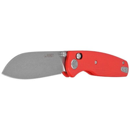 Nóż składany Kubey Breeze Red G10, Stonewashed 14C26N by Caleb Waldman (KU288B)