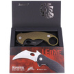LionSteel L.E.One Knife Green Aluminum, Chemical Black MagnaCut by Emerson Design (LE1 A GB)