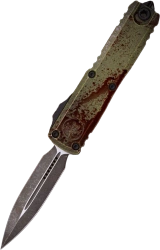 Nóż automatyczny OTF Microtech UTX-85 Gen IV D/E Outbreak Aluminium, Outbreak M390MK by Tony Marfione (12324-1OBDS)