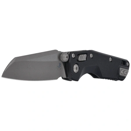 Microtech MSI Mini S/E Knife Black Fluted Aluminum, Apocalyptic M390MK by Tony Marfione (210M-10APFL)