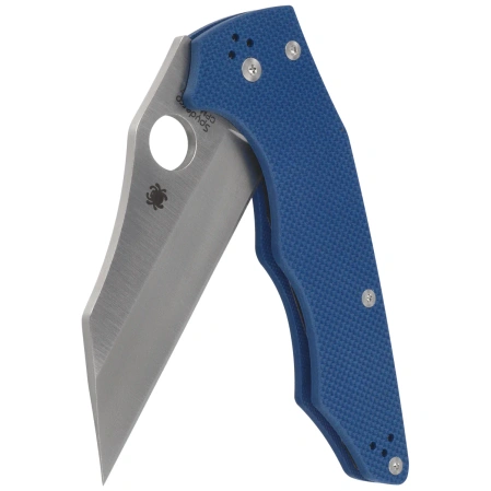 Spyderco YoJumbo Knife Cobalt Blue G10, Satin SPY27 by Michael Janich (C253GPCBL)