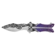 Martinez Albainox Balisong Knife 3D Purple Steel, 3D Pattern 3Cr13Mov (02256)