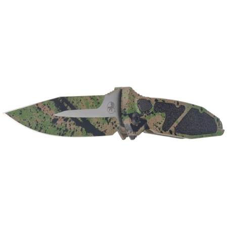Microtech Socom Elite Auto S/E Signature Automatic Knife Tan-Black-OD Green Splatter Aluminium, Tan-Black-OD Green Splatter M390MK by Tony Marfione (160A-1ODTABKSPLSS)