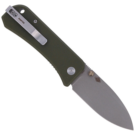 WE Knife Banter Green G10, Stonewashed CPM S35VN by Ben Petersen (2004D)