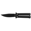 Martinez Albainox Balisong Knife Black Steel, Black 3Cr13Mov (02206)