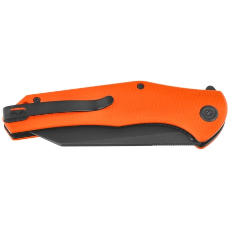 Kubey Flash Knife Orange G10, Blackwashed San Mai M2 (KU158Q)