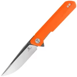 Nóż składany Bestechman Dundee Orange G10, Grey Titanized / Satin D2 by Ostap Hel (BMK01H)