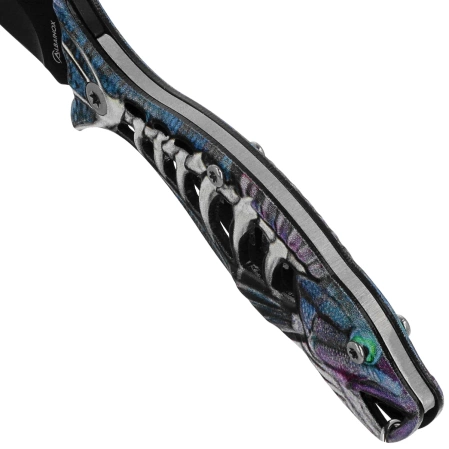 Martinez Albainox Fishing Knife Key-ring Blue Aluminum, Black 3Cr13MoV (18504-BL)