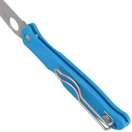 Spyderco Charisma Knife, Blue FRN, Satin CTS BD1N by Eric Glesser (C259PBL)