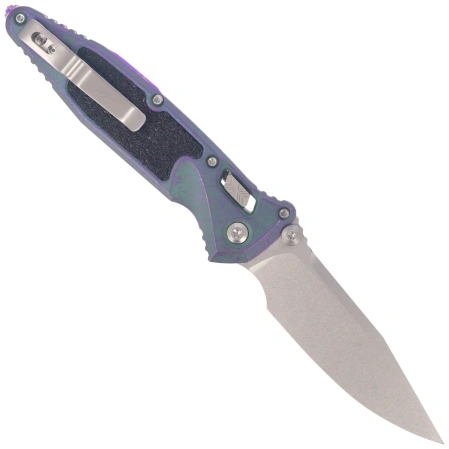 Nóż składany Microtech Socom Ram-Lok S/E Marfione Select Nebula Green Titanium, Purple Bksp, Stonewshed M390MK by Tony Marfione (160RL-10MS10)