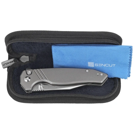 Nóż składany Sencut Selkyris Gray Aluminium, Satin D2 (S25068-2)