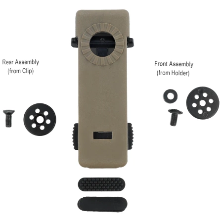ESP Swiveling Belt / MOLLE Clip 360°, Khaki (UBC-02 KH)