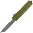 Nóż automatyczny OTF Microtech Scarab II Gen III Executive T/E OD Green Aluminium, Apocalyptic M390MK by Tony Marfione (1177-10APOD)