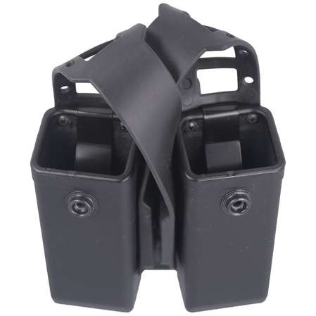 Podwójna ładownica ESP na dwurzędowe magazynki 9 mm Luger / .40 z obrotowym mocowaniem UBC-02, czarna (MH-MH-14-S)