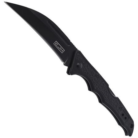 Herbertz CJH Black Aluminum Knife, Black 420 (44001)