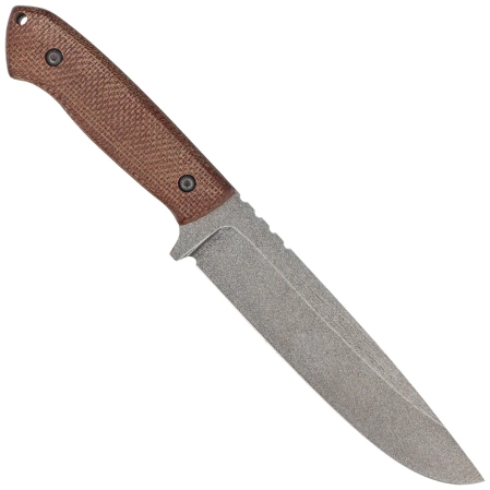 Za-Pas Expendable Brown Micarta, Acid Stonewashed NMV Knife