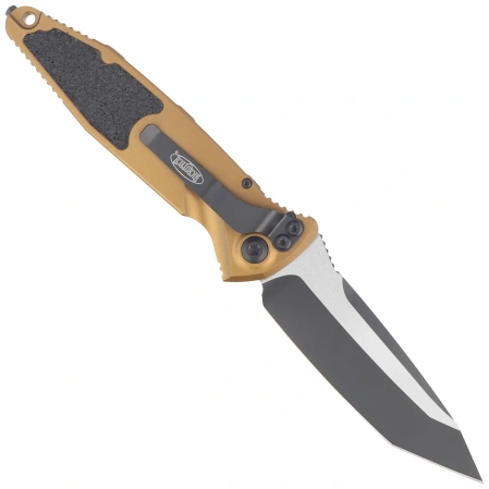 Microtech Socom Elite Auto T/E Automatic Knife Tan Aluminium, Black M390MK by Tony Marfione (161A-1TA)