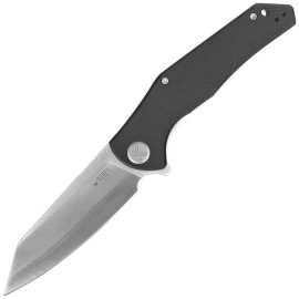 Kubey Flash Knife Black G10, Satin San Mai M2 (KU158O)
