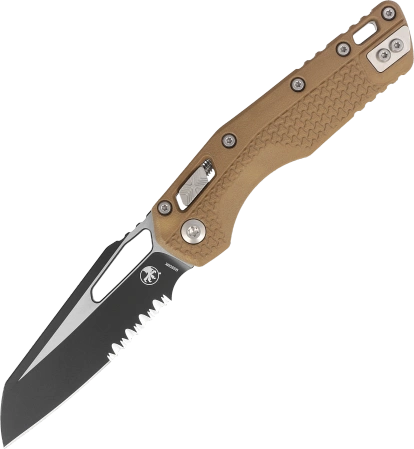 Nóż składany Microtech MSI S/E Dark Earth Tri-Grip Polymer, Black P/S M390MK by Tony Marfione (210T-2PMDE)
