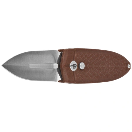 Bestech QUQU Knife Brown G10, Satin 14C28N by Gogo (BG57A-3)