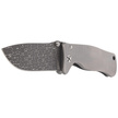 LionSteel SR2 Grey Titanium, Lizard Chad Nichols Damascus by Molletta (SR2DL G)