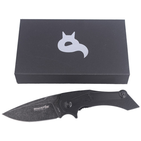 Nóż składany BlackFox Munin G10 Black by Mikkel Willumsen (BF-747)