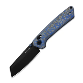 Kizer Madrac Knife Vortex Micarta, Black Stonewashed Nitro-V by Matteo Pignatelli (V3693A4)