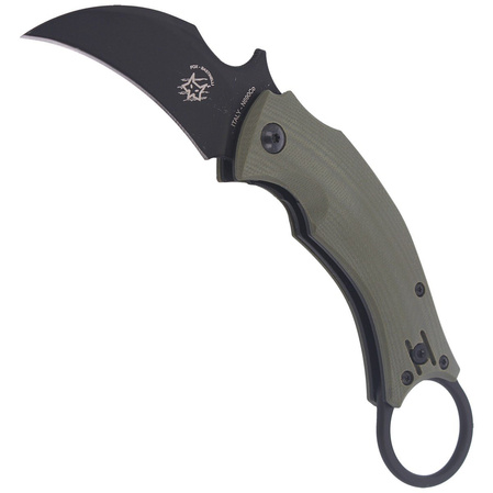 FOX Black Bird Folding Knife by Bastinelli / Black Blade (FX-591 OD)