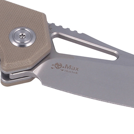 Nóż składany Kubey Knife New Vagrant Tan G10, Sandblast AUS-10 (KU291B)