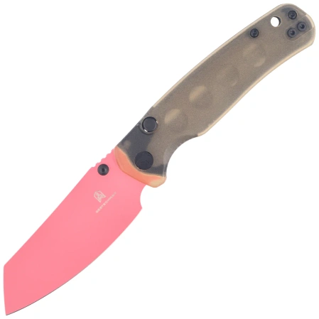 Bestechman Cicada's Wing-TL Knife Clear Ultem, Pink 10Cr15CoMoV (BMK24J)