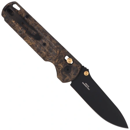 Nóż składany Fox Gabi Dark Matter Carbon Fiber, Black Stonewashed PVD Niolox (FX-451 DMG)