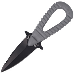 Nóż nurkowy MAC MicroSub 304 Gray ABS, Black Idroglider W 1.4301