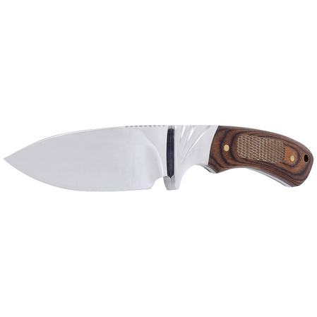 Martinez Albainox Brown Micarta Hunting Knife, Mirror Finish (32272)