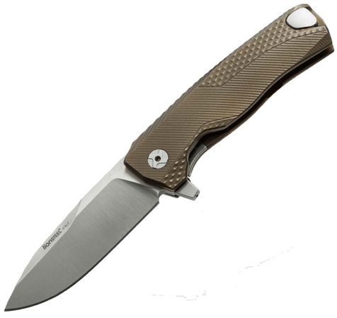 LionSteel ROK Knife Bronze Titanium, Satin M390 by Molletta (ROK B)