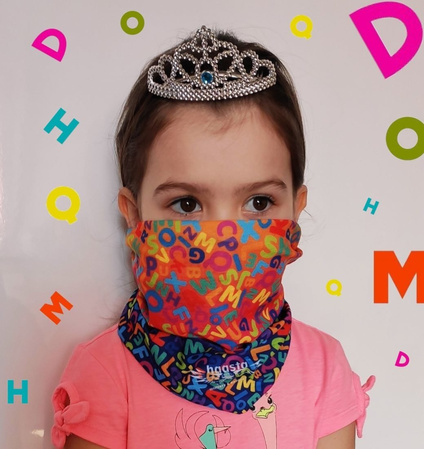 Haasta Alfabet multifunctional tube scarf (ALFABET)