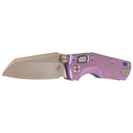 Nóż składany Microtech MSI Ram-Lok Mini S/E Marfione Select Royal Purple Slab Side Titanium, Bronze HW, Bronze M390MK by Tony Marfione (210M-13MS5)