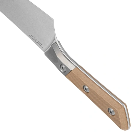 Nóż kuchenny Microtech Chef 8'' Coyote G10/Titanium Bolster, Stonewashed M390MK (3000B-10 CE)