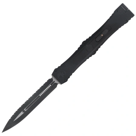 Microtech Nemesis IV D/E Marfione Select OTF Knife Black Aluminum, Black DLC F/S M390MK by Tony Marfione (1152-3DLCTMS1)