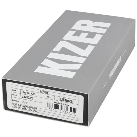 Nóż składany Kizer Phoca CC Gray Aluminum, Sunset Metal PVD AEB-L (V3780A2)