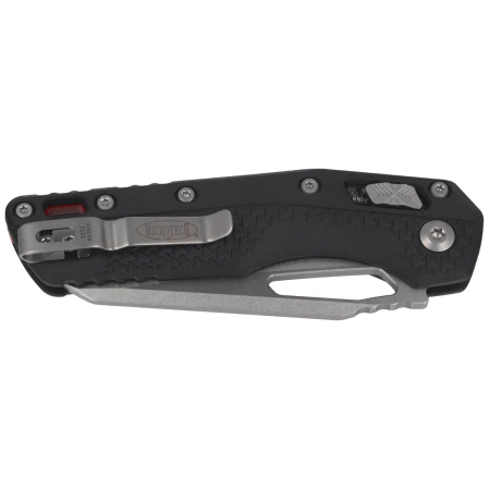 Nóż składany Microtech MSI S/E Black Tri-Grip Polymer / Red Back Strap, Stonewashed M390MK by Tony Marfione (210T-10PMBK-A5)