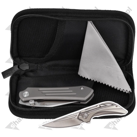 Nóż składany Bestech Icarus Dark Stonewashed Titanium, Satin M390 by Nick Rogers (BT2302C)