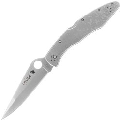 Nóż składany składany Spyderco Police Model Stainless Plain (C07P)