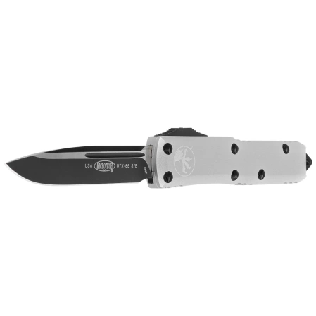Nóż automatyczny OTF Microtech UTX-85 S/E Natural Clear Aluminium, Black M390 (231-1CR)