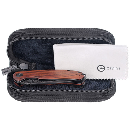 Nóż składany CIVIVI Pintail Cuibourtia Wood, Black Damascus (C2020DS-2)