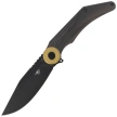 Bestech Seraph Knife Black Bronze Titanium, Black Stonewashed M390 by Kombou (BT2403E)