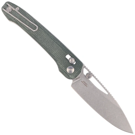 Nóż składany Bestech Cobber Green Micarta, Stonewashed 14C28N by Happy as Larry (BG68D)